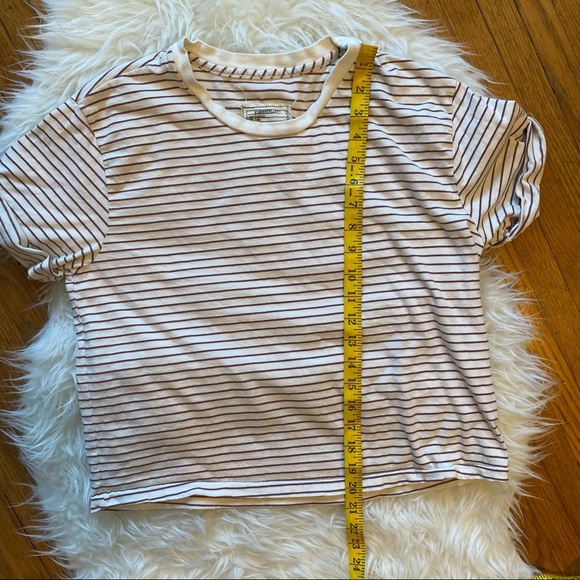 Current/Elliott | The Sailor Tee In Ecru Stripe | Size Large - Picture 8 of 8